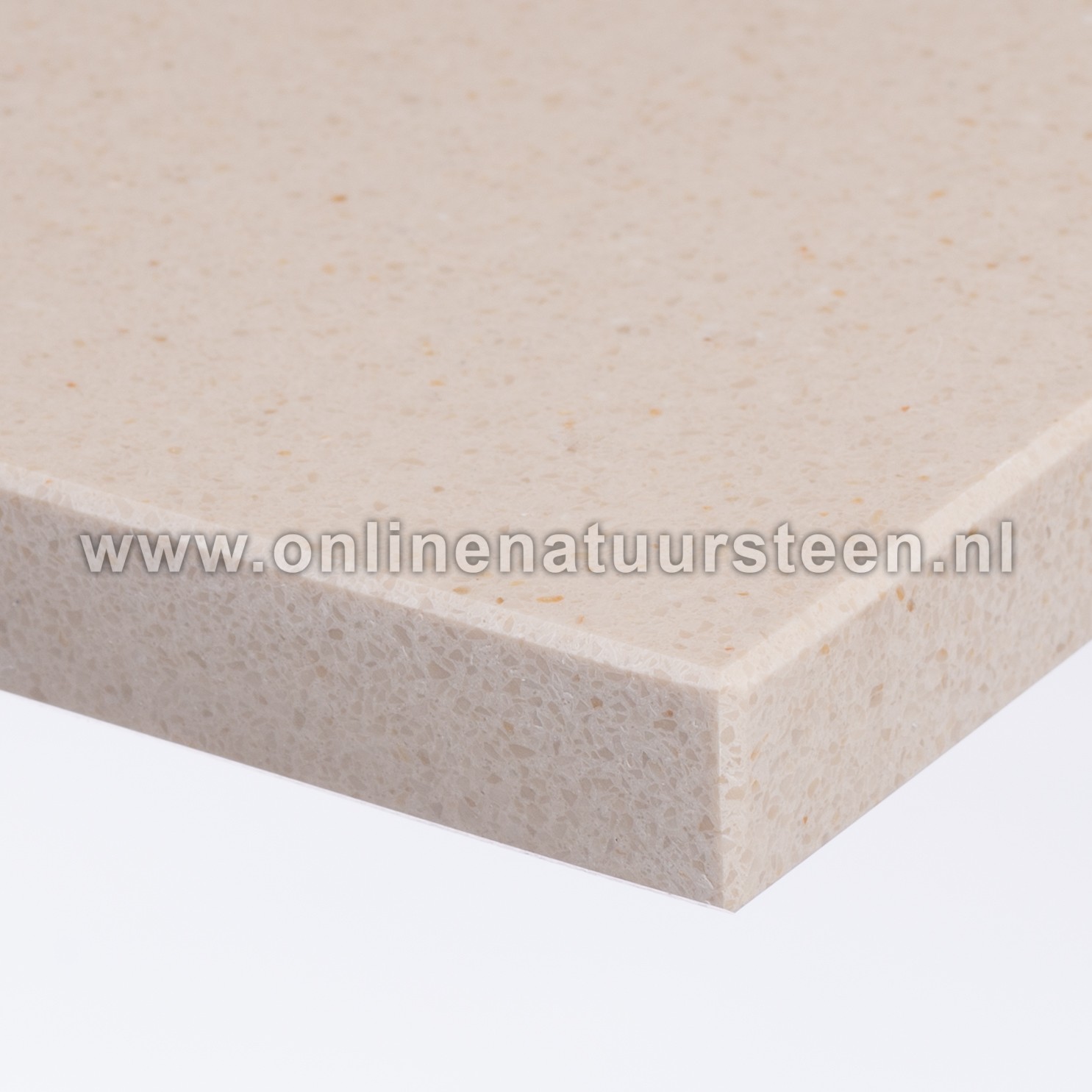 Galerij: Marmercomposiet Beige MI® 1,5 cm dik.