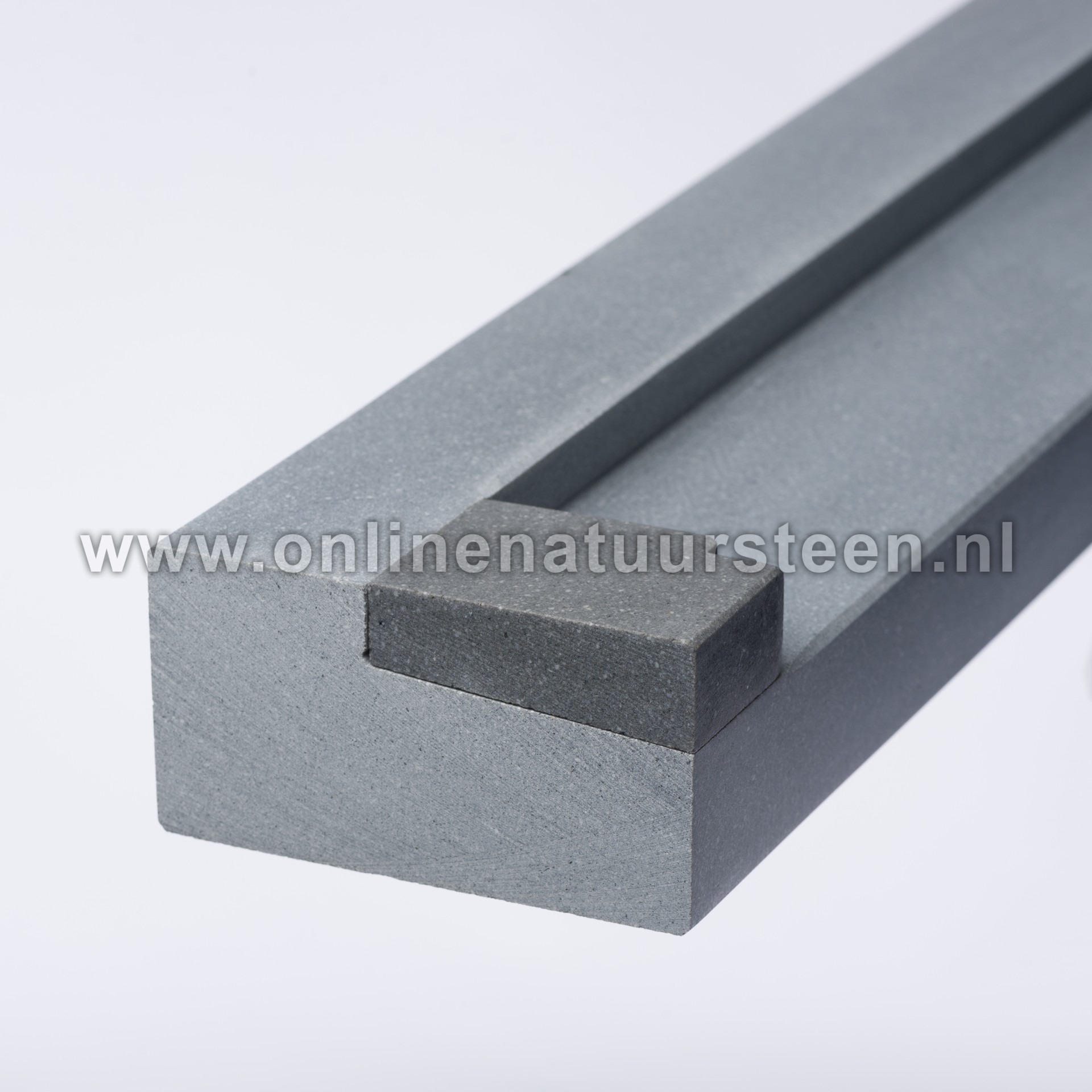 Marmercomposiet Buvex deurdorpel detail plakneuten