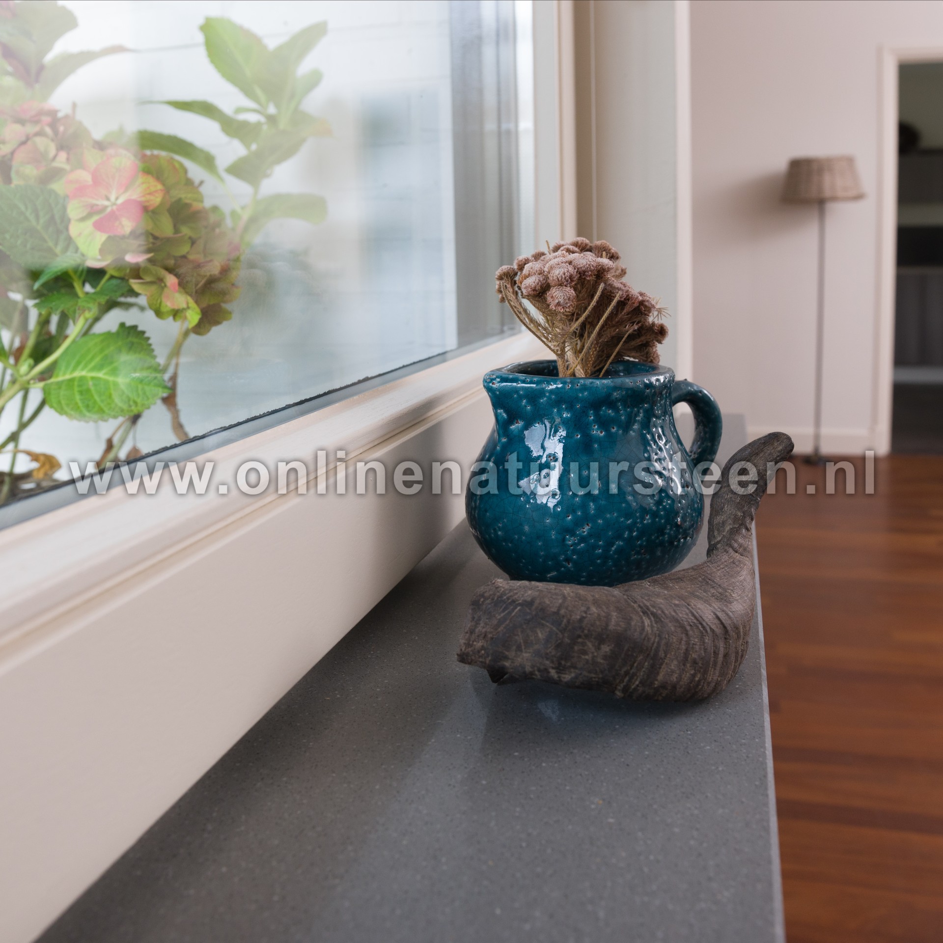 Galerij: Marmercomposiet Grigio Mi® 2 cm dik.