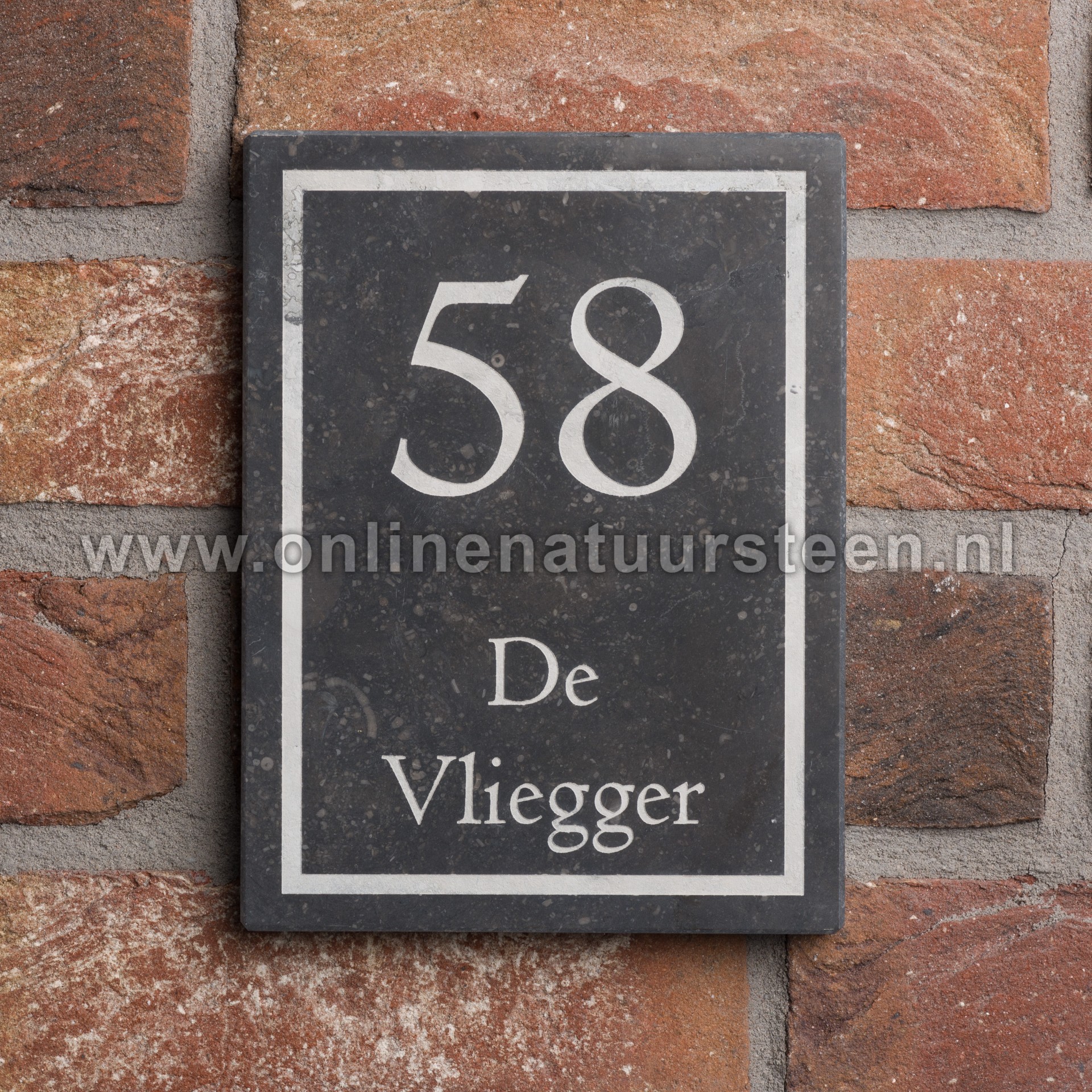 Galerij: Belgisch hardsteen Naambordje Hoorn