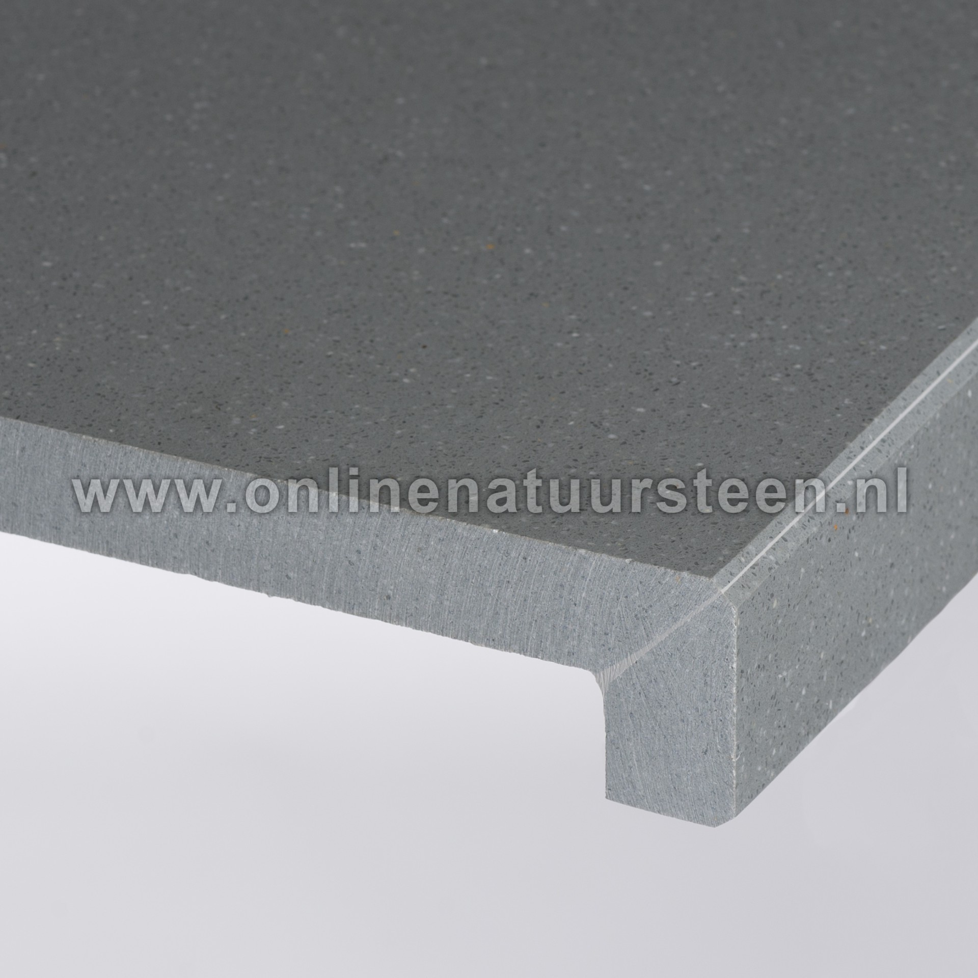 Galerij: Marmercomposiet Grigio Mi 2cm dik aanzicht 2cm t/m 10cm dik.
